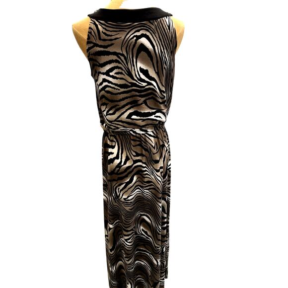 NWT!!! Maxi,Sleeveless,Embellished Tiger Stripes Dress,Size S, NY Collection - Picture 6 of 13